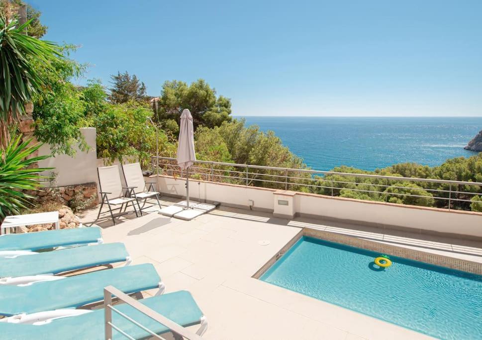Sunny House With Great Sea Views, 3 Terraces, Private Heated Pool And Sauna La Herradura  Exteriör bild