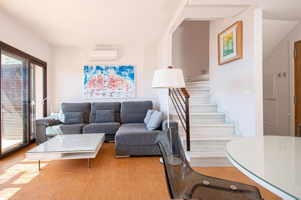 Sunny House With Great Sea Views, 3 Terraces, Private Heated Pool And Sauna La Herradura  Exteriör bild